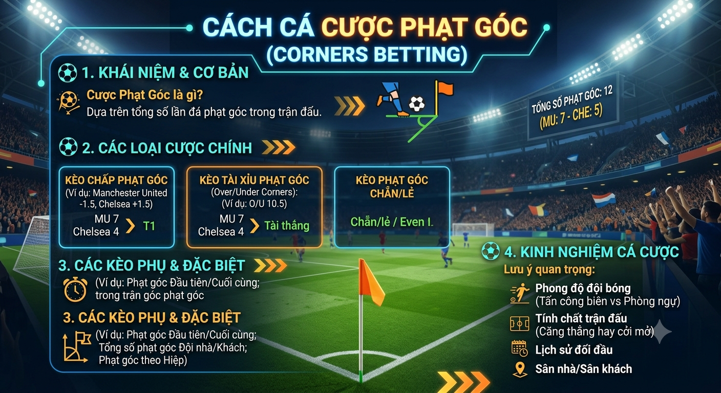 cách cá cược phạt góc